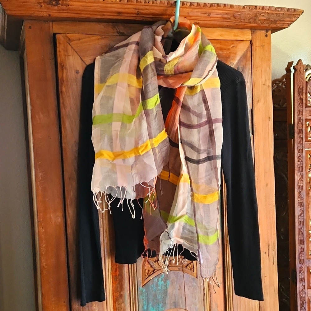 NWOTs Indian Silk/Cotton scarf